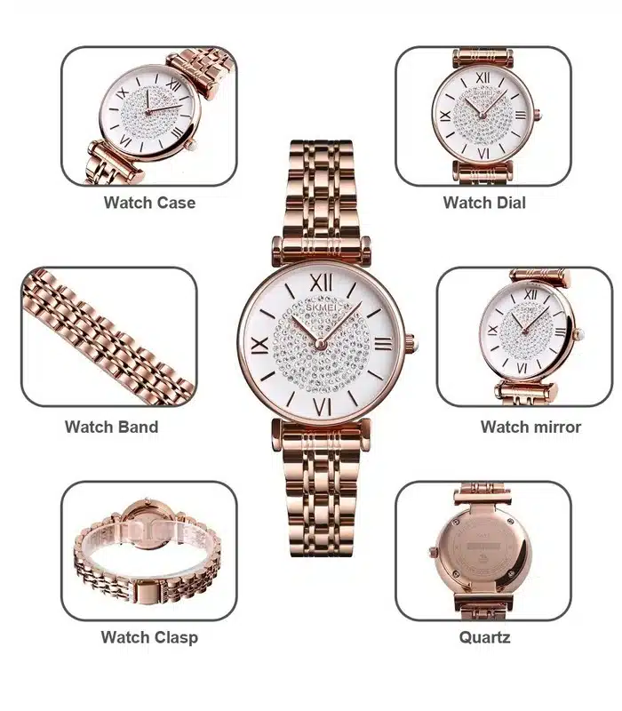 Prix montre Femme Skmei 1533 Rosé Tunisie Prix montre Femme Skmei 1533 Rosé Tunisie