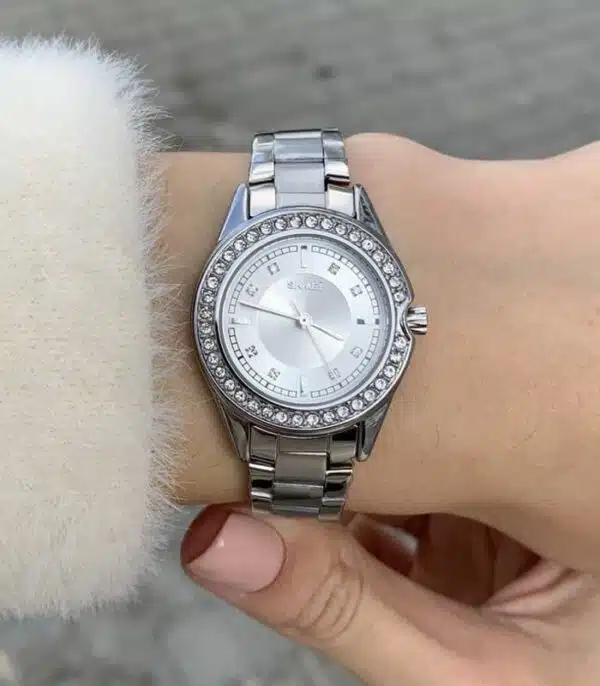 Prix montre Femme Skmei 1534 Argent Tunisie Prix montre Femme Skmei 1534 Argent Tunisie