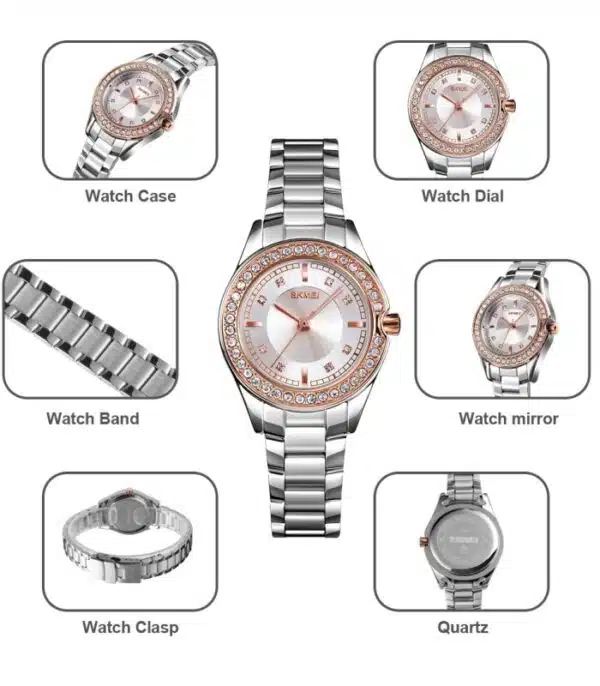 Prix montre Femme Skmei 1534 Rosé Tunisie