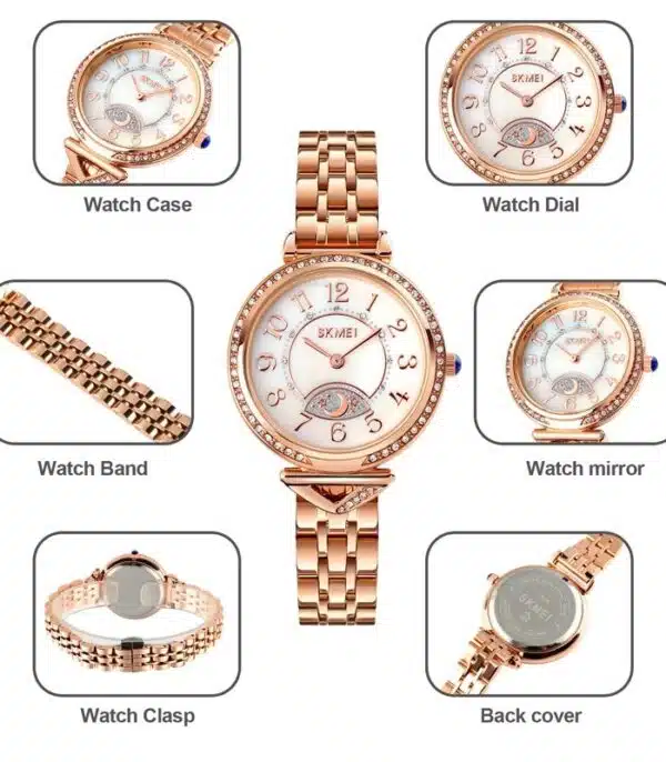 Prix montre Femme Skmei 1658 Rosé Tunisie