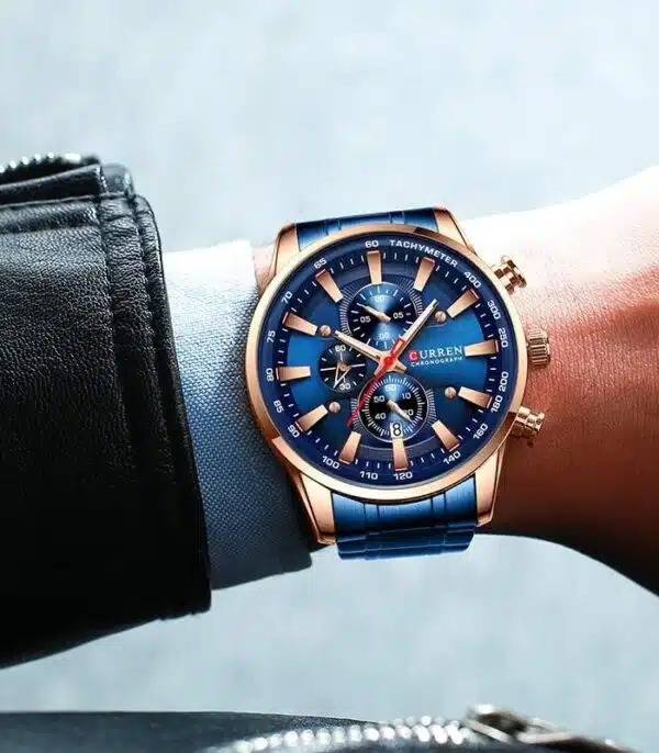 Prix montre Homme Curren 8351 Bleu Tunisie