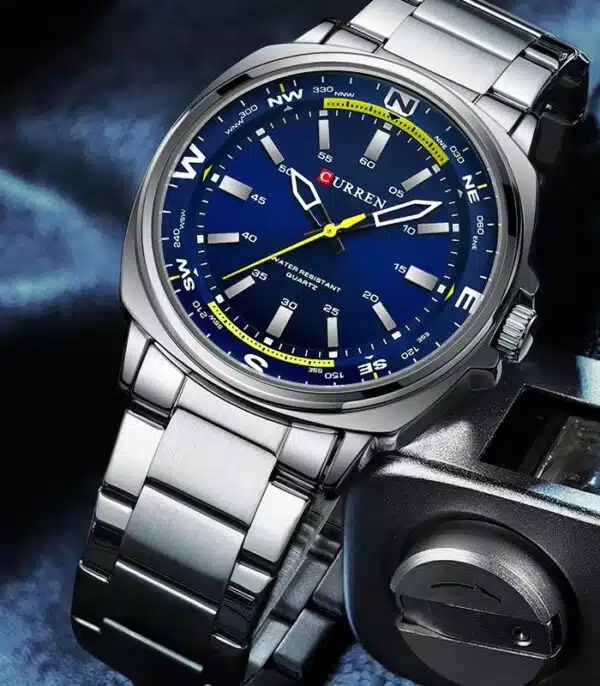 Prix montre Homme Curren 8455 Fond Bleu Tunisie