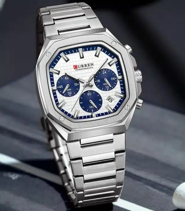 Prix montre Homme Curren 8459 Argent Tunisie