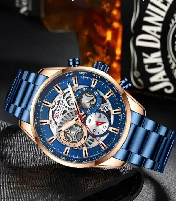 Prix montre Homme Curren Chronograph 8391 Bleu Tunisie Prix montre Homme Curren Chronograph 8391 Bleu Tunisie