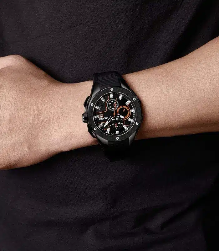 Prix montre Homme Megir 2053 Noir Tunisie Prix montre Homme Megir 2053 Noir Tunisie