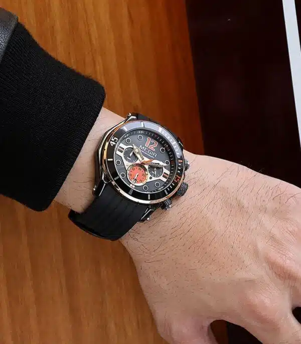 Prix montre Homme Megir 2206 Noir Tunisie