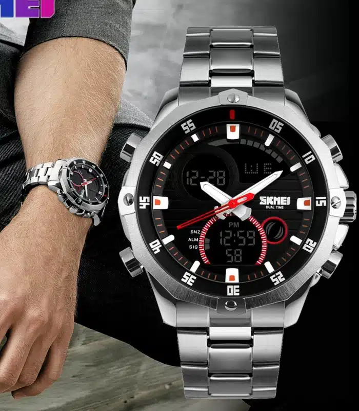 Prix montre Homme Skmei 1146 Argent Tunisie Prix montre Homme Skmei 1146 Argent Tunisie