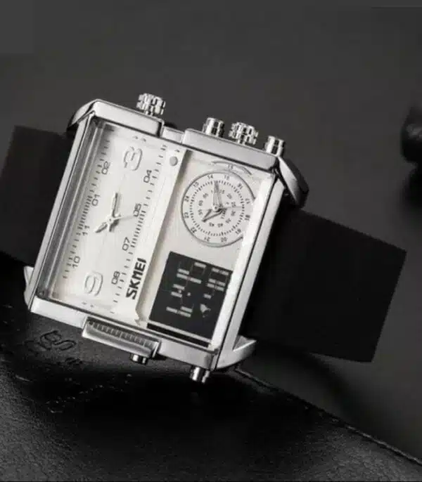 Prix montre Homme Skmei 1584 Argent Tunisie