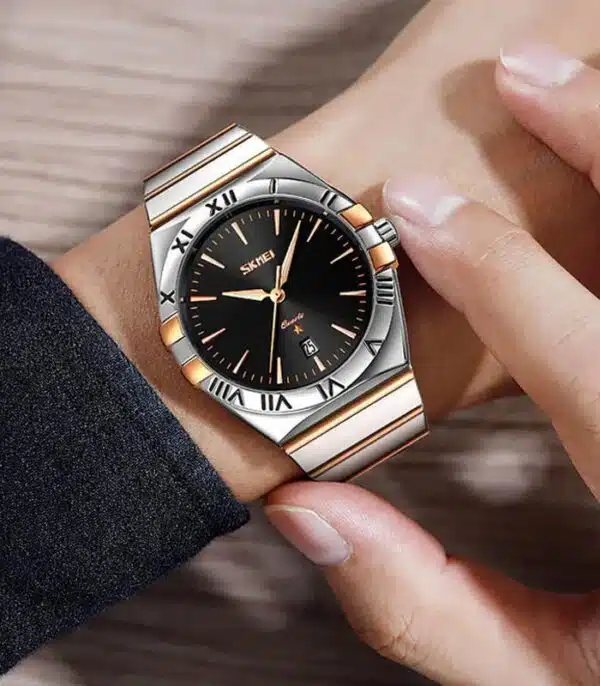 Prix montre Homme Skmei 9257 Rosé Fond Noir Tunisie