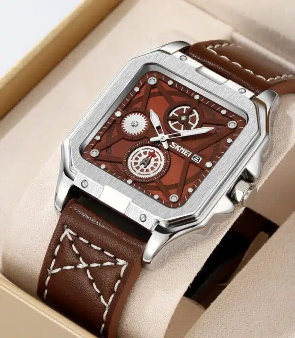 Prix montre Homme Skmei 9330 Marron Tunisie