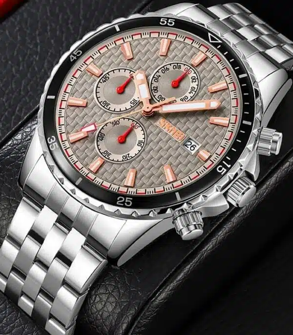 Prix montre Homme Skmei 9334 Argent Tunisie