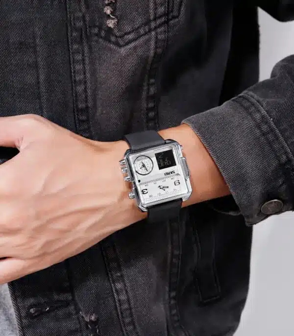 Prix montre Skmei 1584 Argent Homme Tunisie