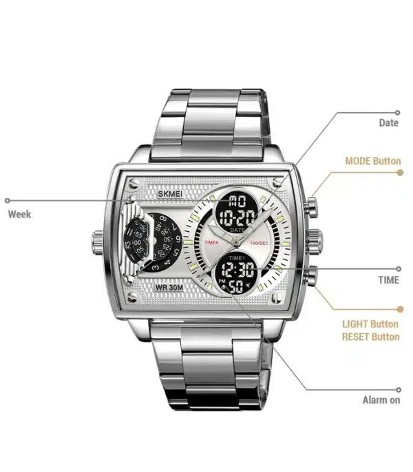Prix montre Skmei 2229 Argent Homme Tunisie