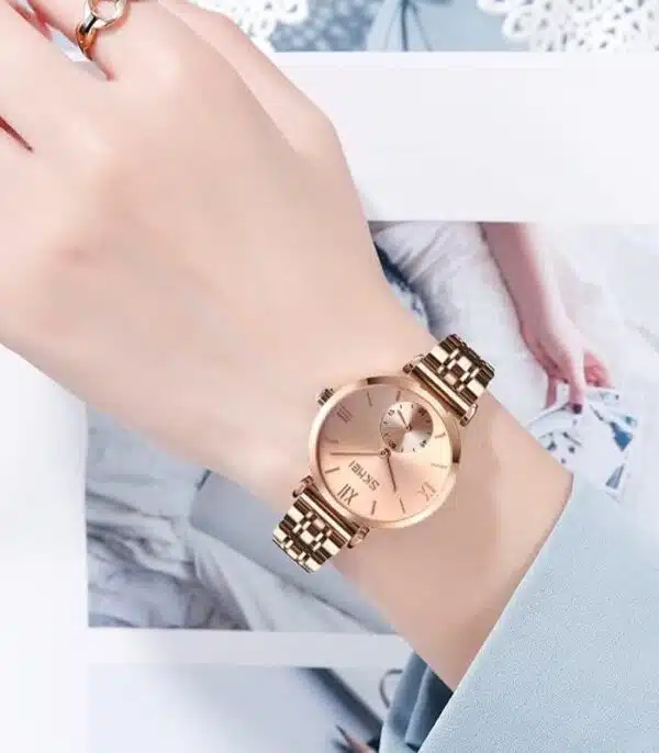 Prix montre Skmei 9198 Rosé Femme Tunisie