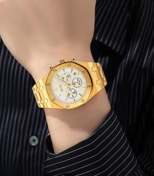 Prix montre Skmei 9296 Doré Homme Tunisie