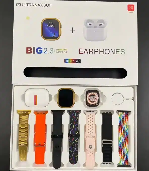 Prix montre Connectée i20 Ultra Max Suit Doré Homme et Femme Tunisie