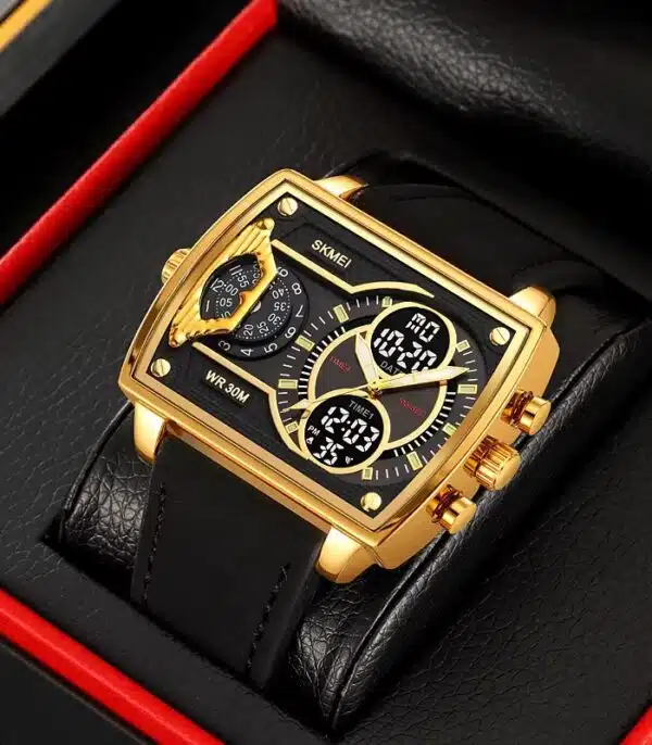 Prix montre Skmei 2229 Fond Doré Homme Tunisie