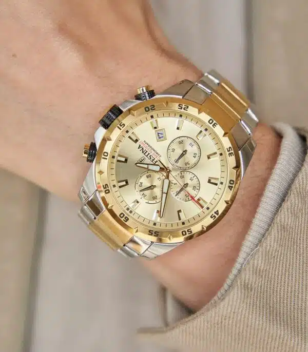 Montre Festina F20562 Fond Doré Homme prix Tunisie