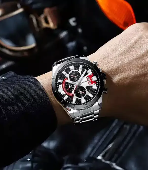 Prix montre Curren 8401 Argent Homme Tunisie