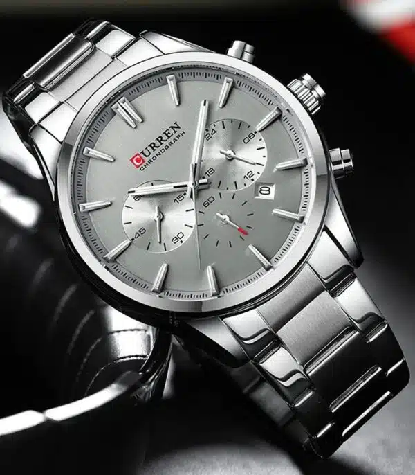 Prix montre Curren 8446 Argent Homme Tunisie