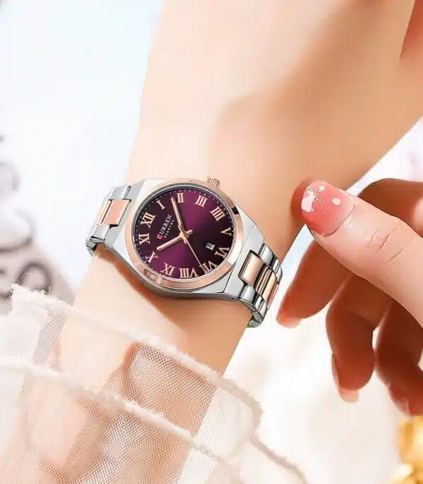 Prix montre Curren 9095 Fond Violet Femme Tunisie