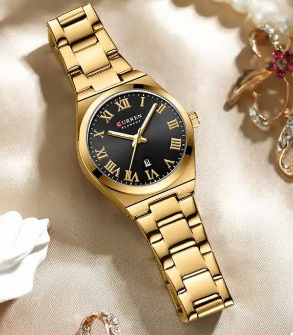 Prix montre Femme Curren 9095 Fond Noir Tunisie