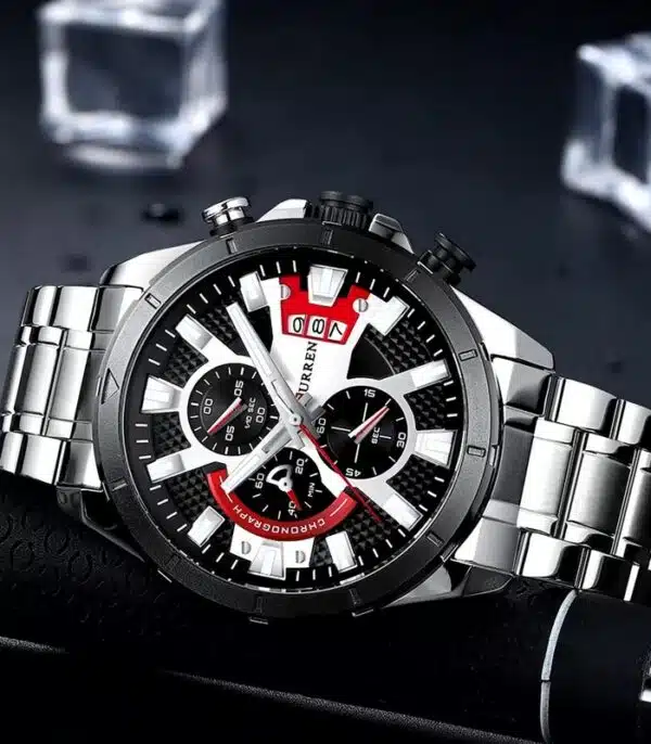 Prix montre Homme Curren 8401 Argent Tunisie