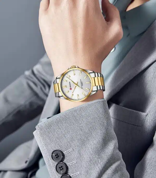 Montre Curren C9090L Doré Homme prix Tunisie