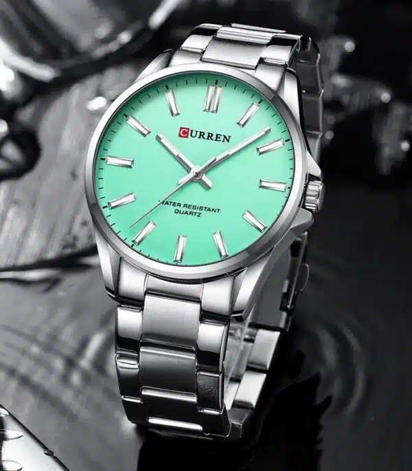 Montre Curren C9090L Fond Vert Pastel Homme prix Tunisie