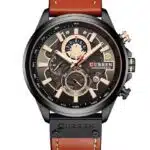 Montre Homme Curren Chronograph 8380 Fond Noir