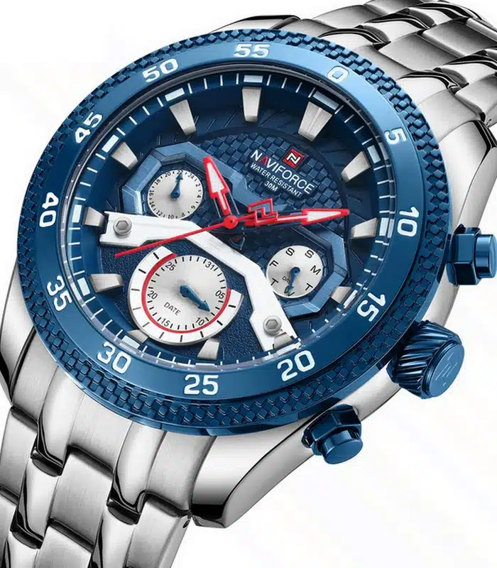 Montre Naviforce NF9222 Fond Bleu Homme prix Tunisie Montre Naviforce NF9222 Fond Bleu Homme prix Tunisie