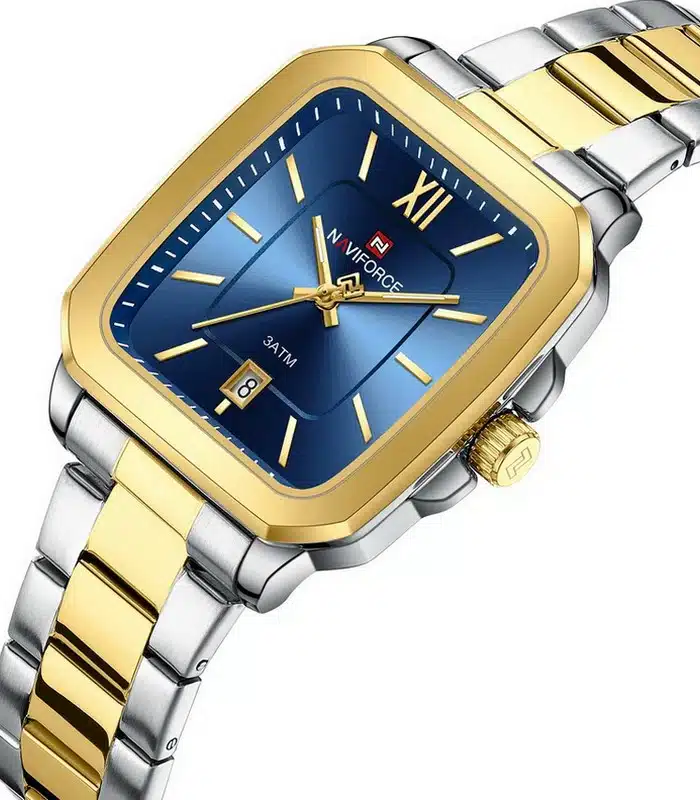 Montre Naviforce NF9239G Doré Bleu Homme prix Tunisie Montre Naviforce NF9239G Doré Bleu Homme prix Tunisie