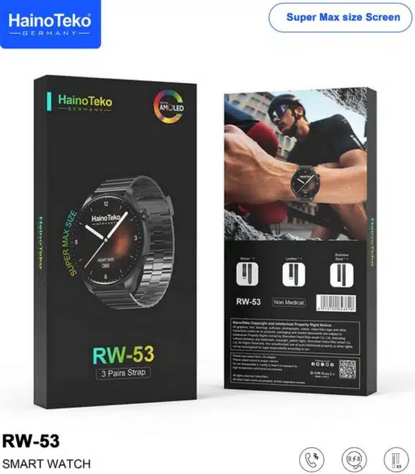Prix montre Connectée Haino Teko RW-53 Noir Homme Tunisie