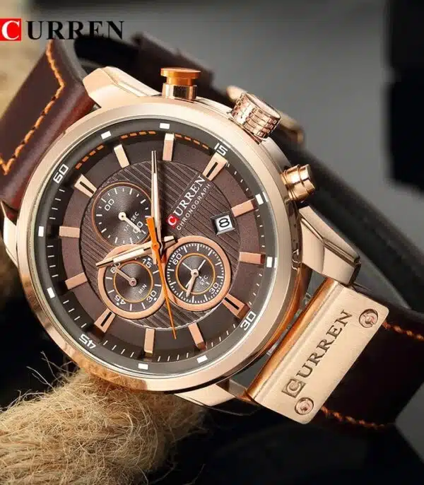 Prix montre Curren 8291 Marron Homme Tunisie