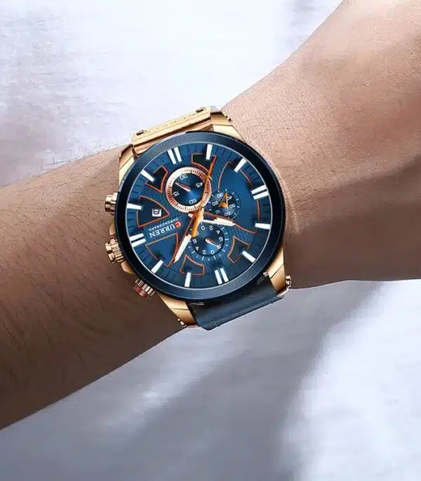 Prix montre Curren 8346 Bleu Homme Tunisie