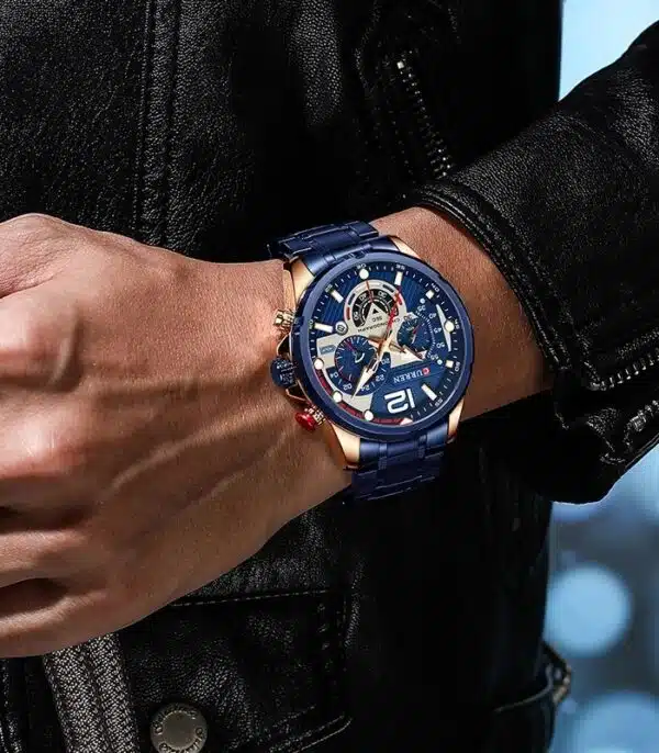 Prix montre Curren 8395 Bleu Homme Tunisie