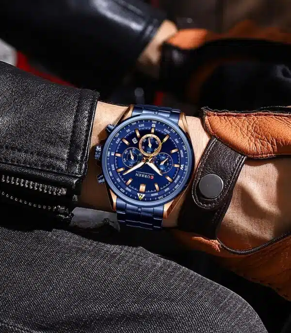 Prix montre Curren 8399 Bleu Homme Tunisie