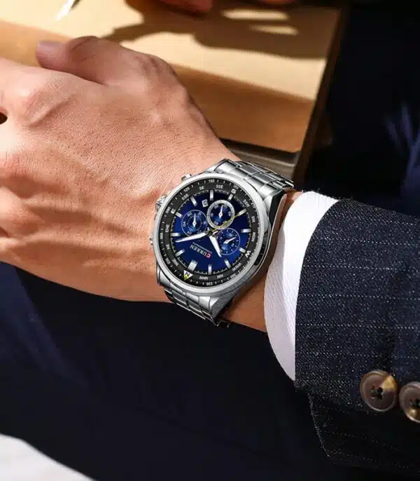 Prix montre Curren 8399 Fond Bleu Homme Tunisie