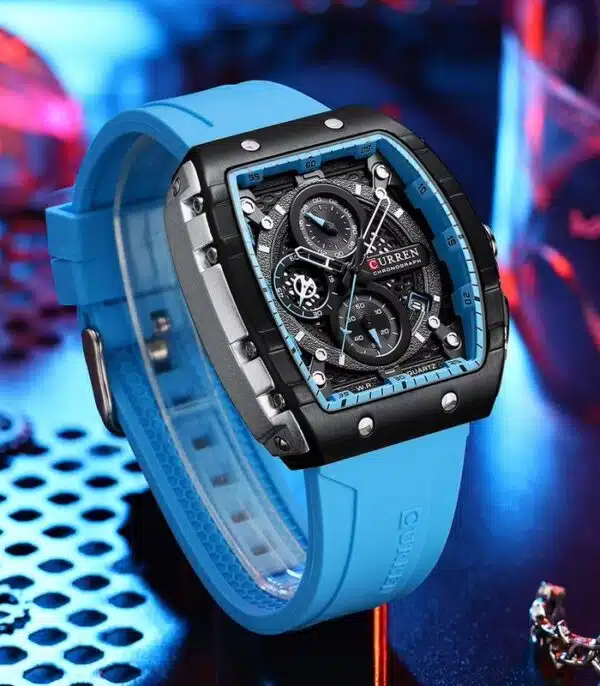 Prix montre Curren 8442 Bleu Ciel Homme Tunisie