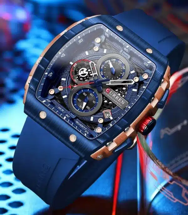 Prix montre Curren 8442 Bleu Homme Tunisie