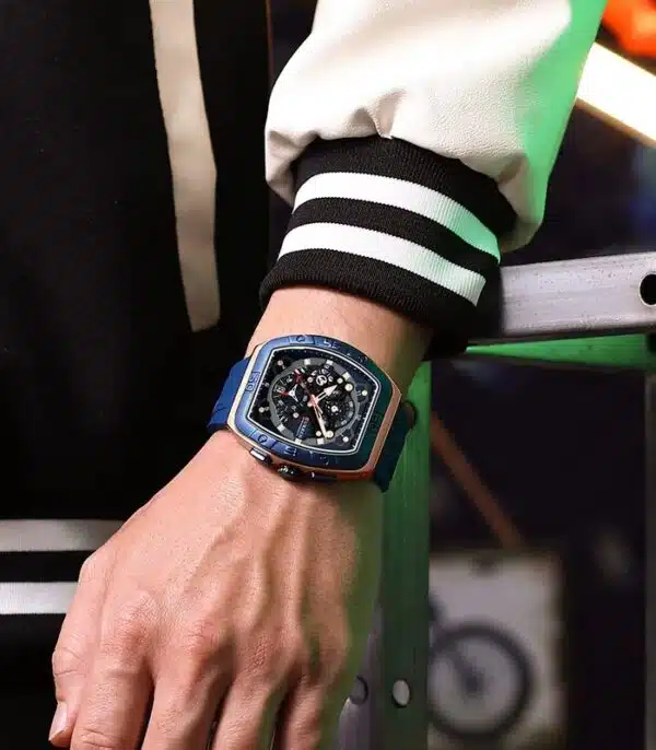 Prix montre Curren 8443 Bleu Homme Tunisie