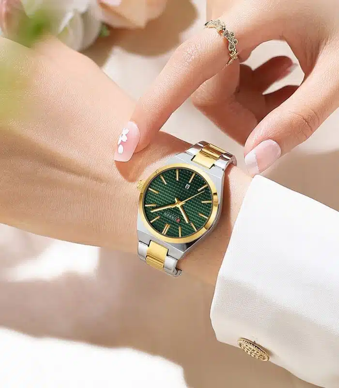 Prix montre Femme Curren 8439 Fond Vert Tunisie Prix montre Femme Curren 8439 Fond Vert Tunisie