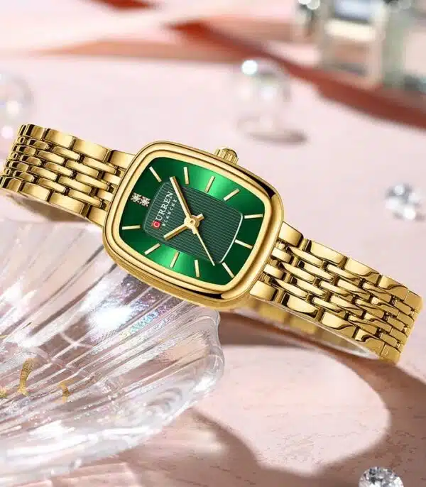 Prix montre Femme Curren 9093 Fond Vert Tunisie