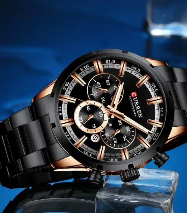 Prix montre Homme Curren 8355 Noir Tunisie