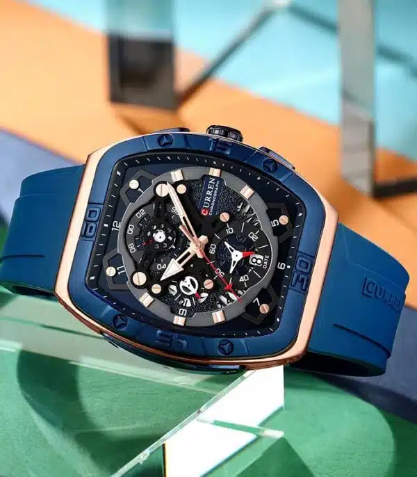 Prix montre Homme Curren 8443 Bleu Tunisie