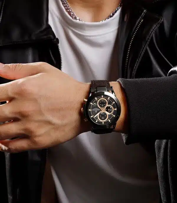 Prix montre Naviforce NF8073 Marron Homme Tunisie