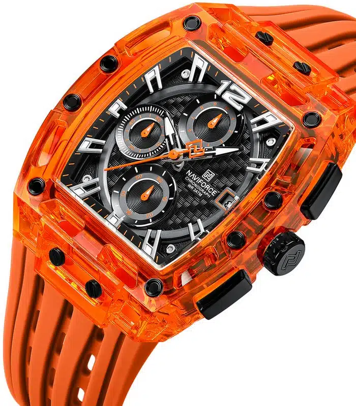 Montre Naviforce NF7105 Orangé Homme prix Tunisie Montre Naviforce NF7105 Orangé Homme prix Tunisie