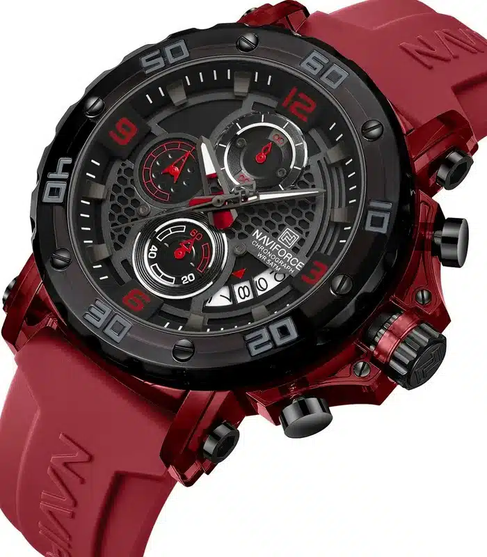 Montre Naviforce NF7123 Rouge Homme prix Tunisie Montre Naviforce NF7123 Rouge Homme prix Tunisie