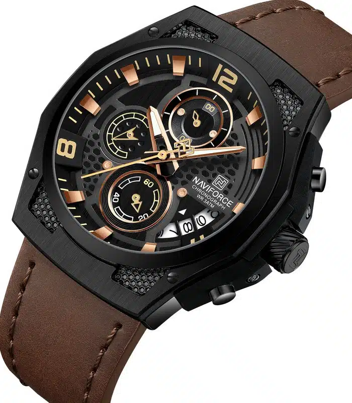 Montre Naviforce NF8051L Marron Homme prix Tunisie Montre Naviforce NF8051L Marron Homme prix Tunisie