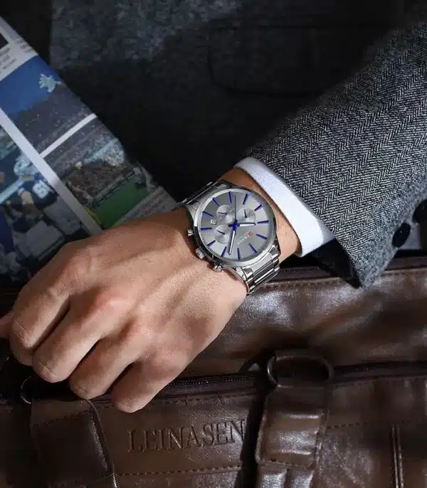 Prix montre Curren 8435 Argent Homme Tunisie